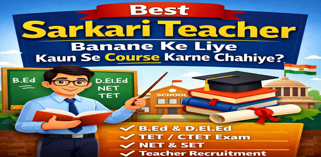 Best Sarkari Teacher Banane Ke Liye Kaun Se Course Karne Chahiye 2026