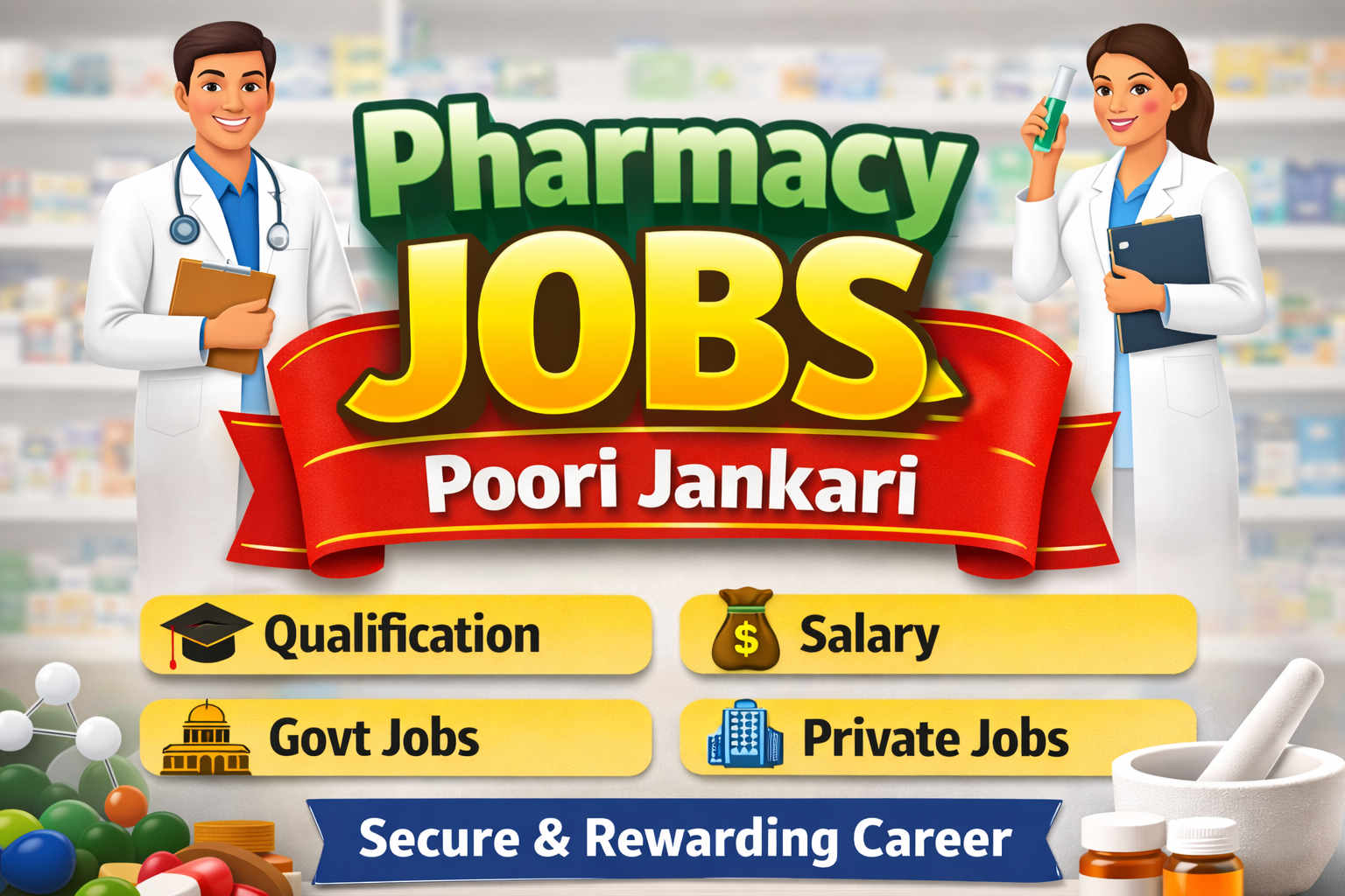 Pharmacy Jobs Poori Jankari Qualification, Salary, Government & Best Private Career Scope 2026
