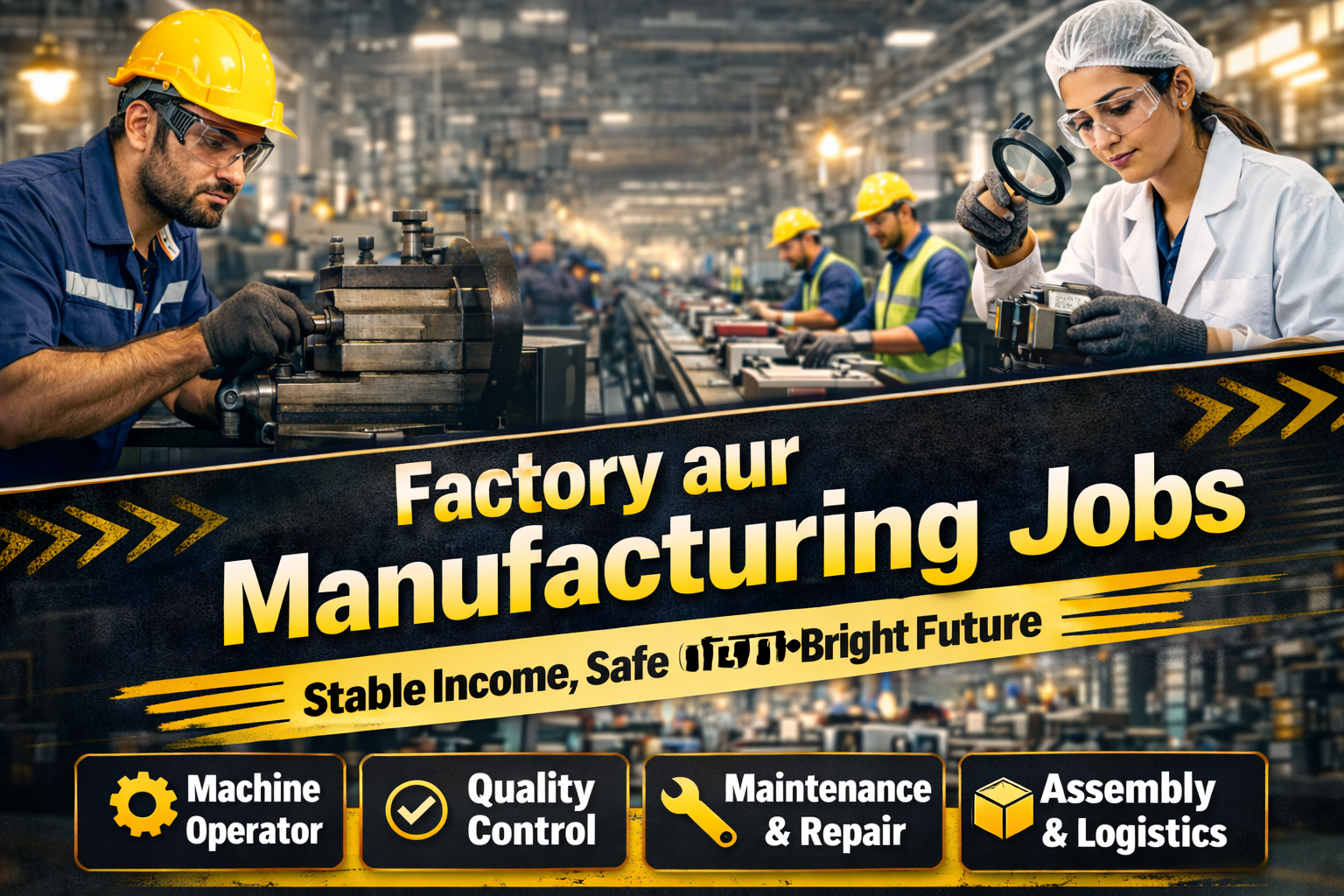 Factory aur Manufacturing Jobs 2026 Mein Stable Career Ka Best Option