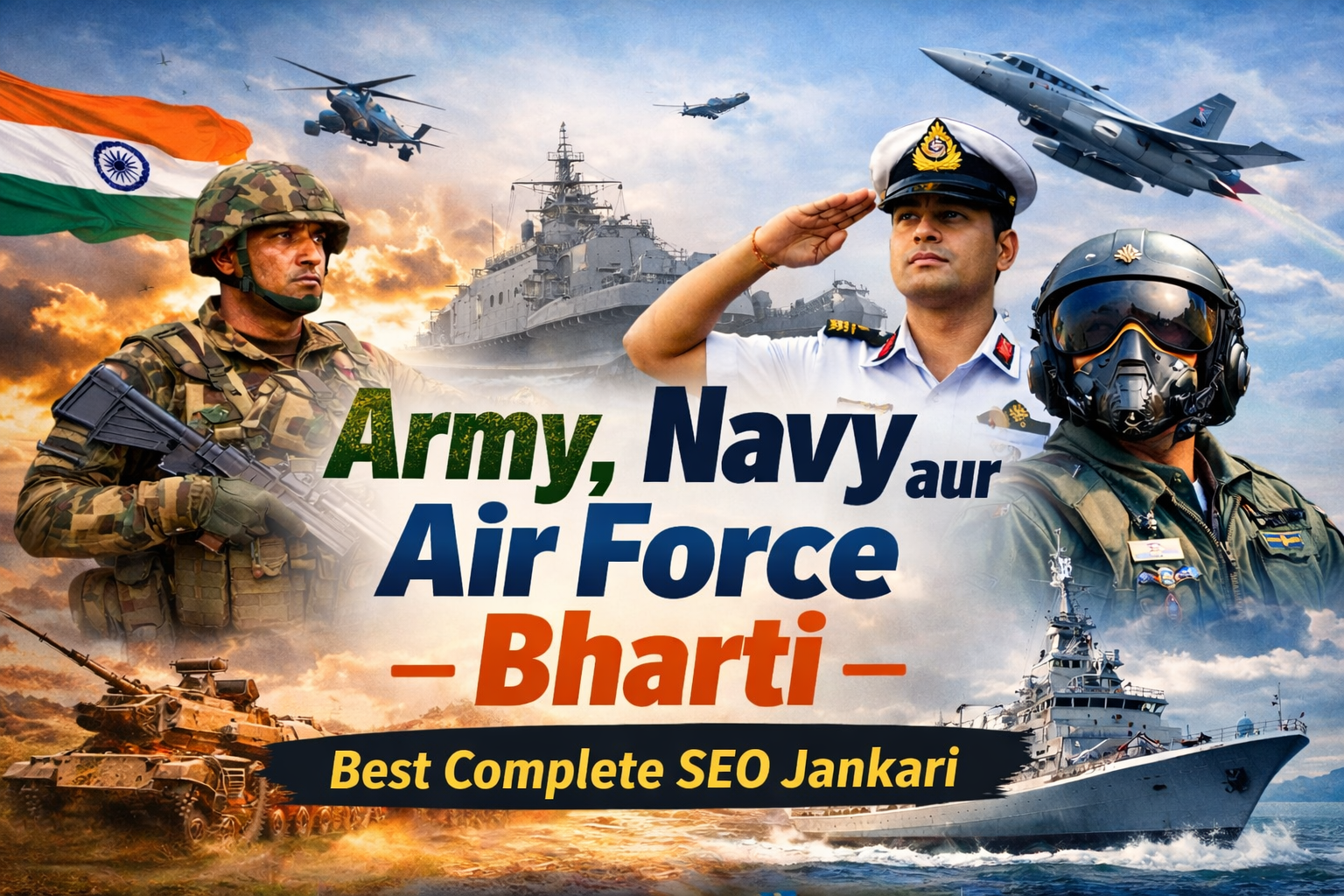 Army, Navy aur Air Force Bharti Best Complete Jankari 2026