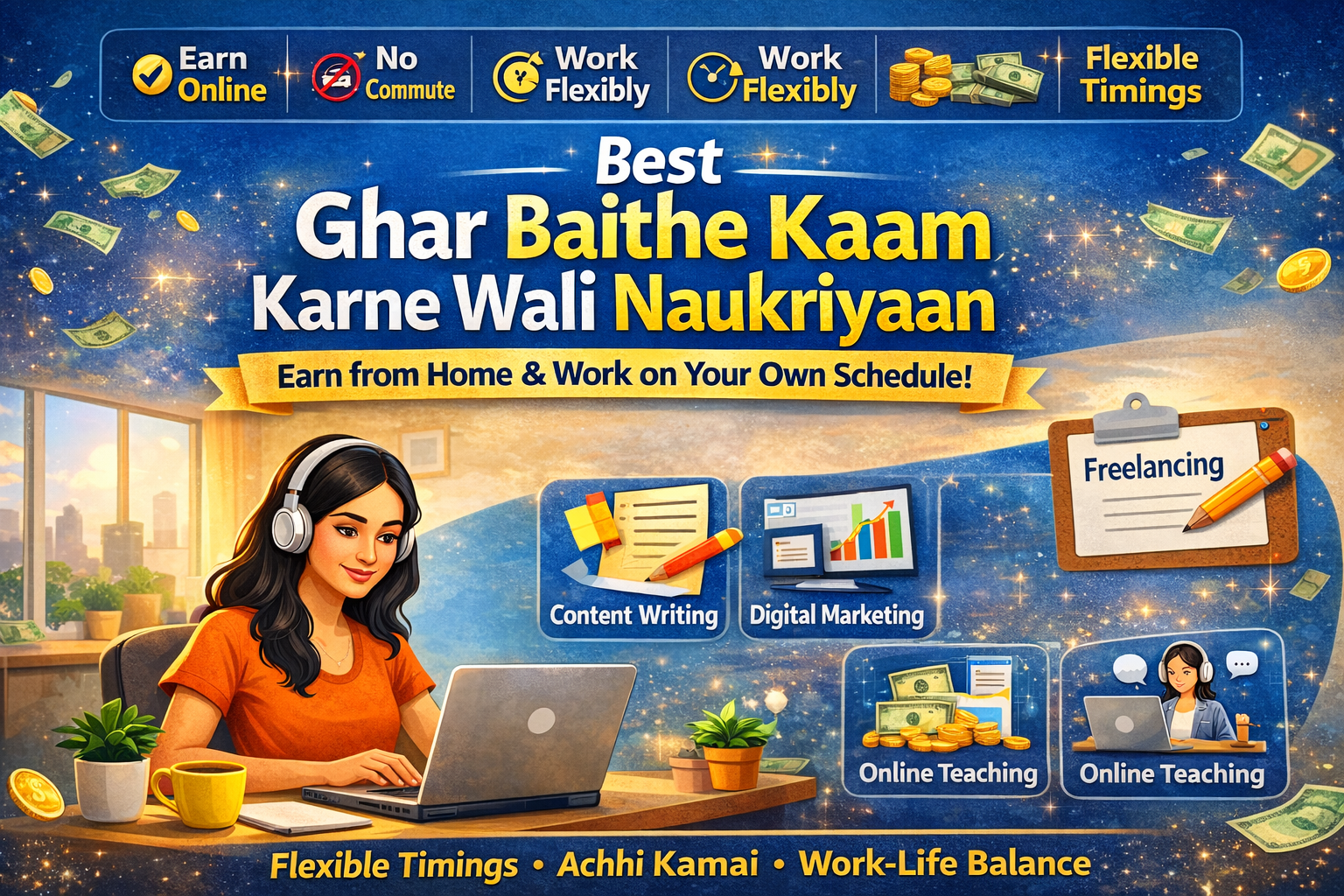 Best Ghar Baithe Kaam Karne Wali Naukriyaa (2026)